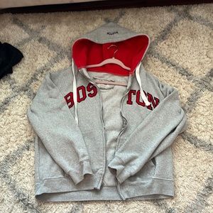 Boston zip up sweatshirt